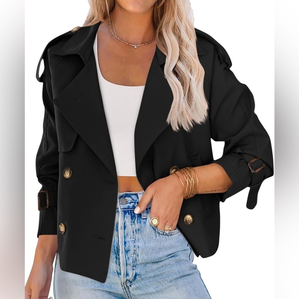 Cropped Trench Coat